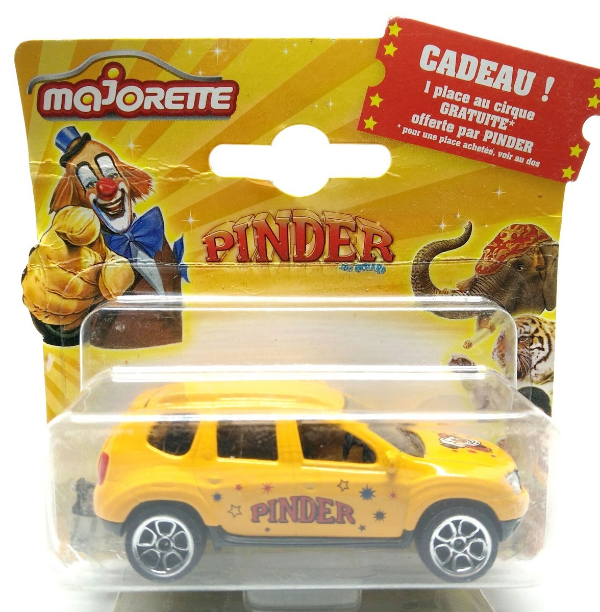Majorette Dacia Duster Yellow Pinder Collection 1/64 225A in Short 