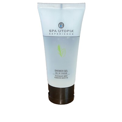 Spa Utopia Rosemary Mint Shower Gel 2 oz TRAVEL  SIZE
