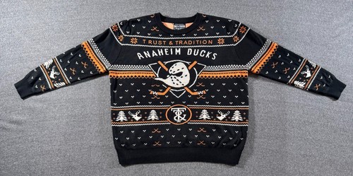 Trust and Tradition Anaheim Ducks Sweatshirt Men's XXL Holiday Sweater Hockey - Picture 3 of 11