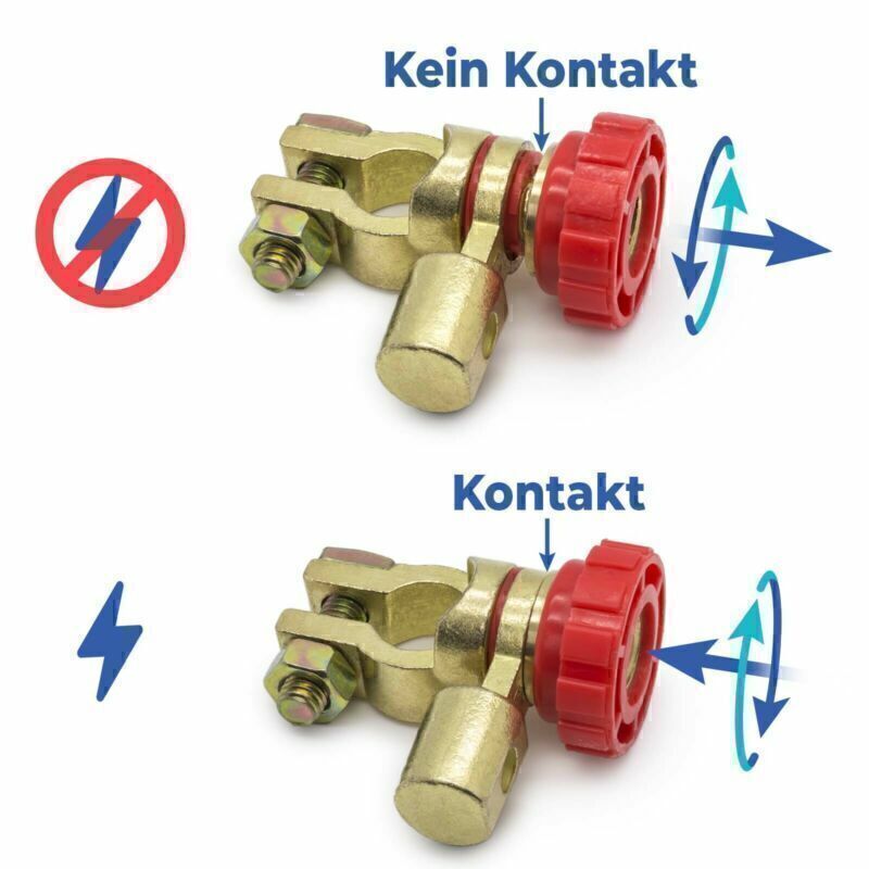 Isolator interrupter main disconnect switch pole clamp for car battery