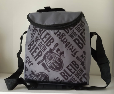 Freiberger Kühltasche mit Flaschenöffner, grau, Freizeit, Bier, Picknick, Neu!