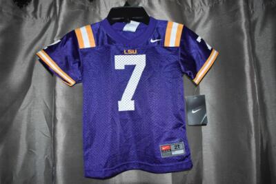 LSU Tigers Nike Football Jersey Toddler 2T Purple NWT