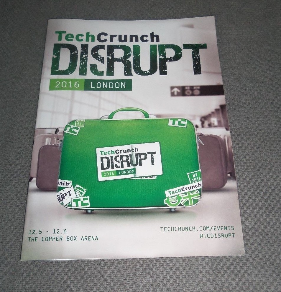 2016 Tech Crunch Disrupt London Programme - New - Rare