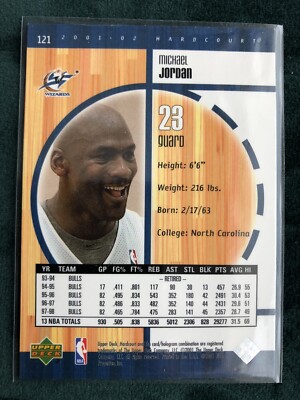 MICHAEL JORDAN 2001-02 Upper Deck Hardcourt #121 Washington