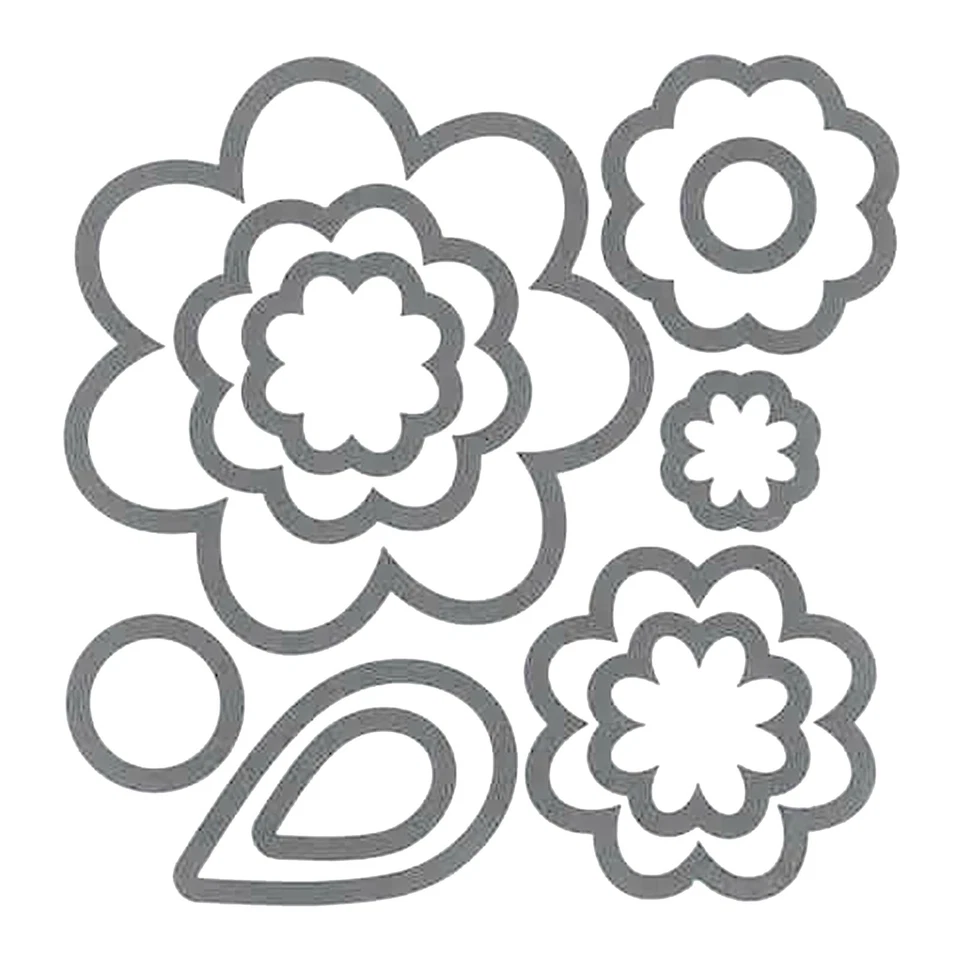 Sizzix Framelits Flowers Layers 11pc #658692/558692 Retail $22.99 S. Barnard - Image 4 of 4