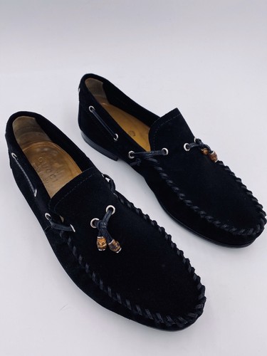 Gucci Slipper Schuhe Wildleder Schwarz Gr. 7,5 Top Zustand! - Bild 3 von 12