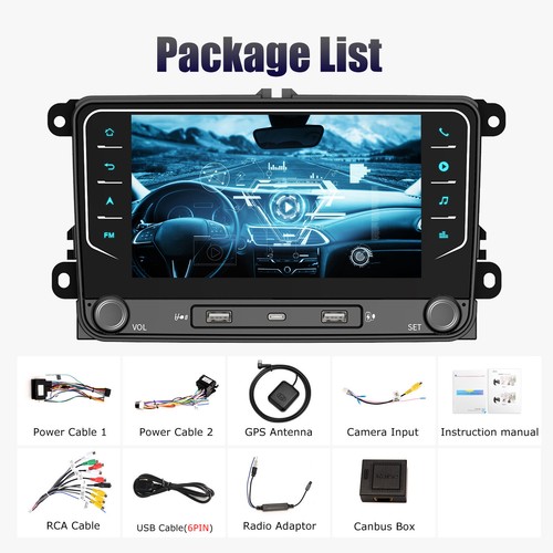 Android 14 Carplay 64G For VW Volkswagen Jetta Passat 7" Car Stereo Radio GPS BT - Picture 16 of 16