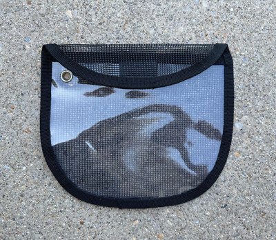 TACKLEWORKS Single Pocket 8'' x 7'' Fishing Tackle Lure Bag Storage - Black
