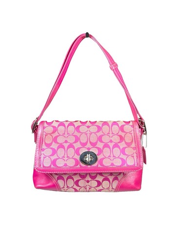 COACH Vintage Turn Lock Accessory Pouch Hand Bag One Shoulder Bag