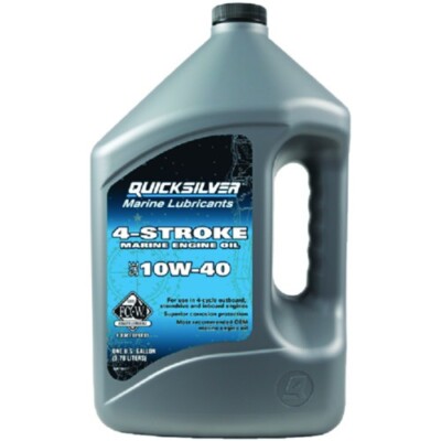 Quicksilver 4-Stroke FC-W Mercury Marine Engine Oil 10W-40, Gallon