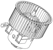 MAHLE AB120000P Interior Blower LHD 180W Rated Power For Volvo S80 V70 XC60 XC70