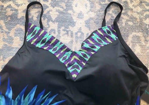 Aqua Green Damen Plus Vneck One Piece Badeanzüge - Bild 5 von 5