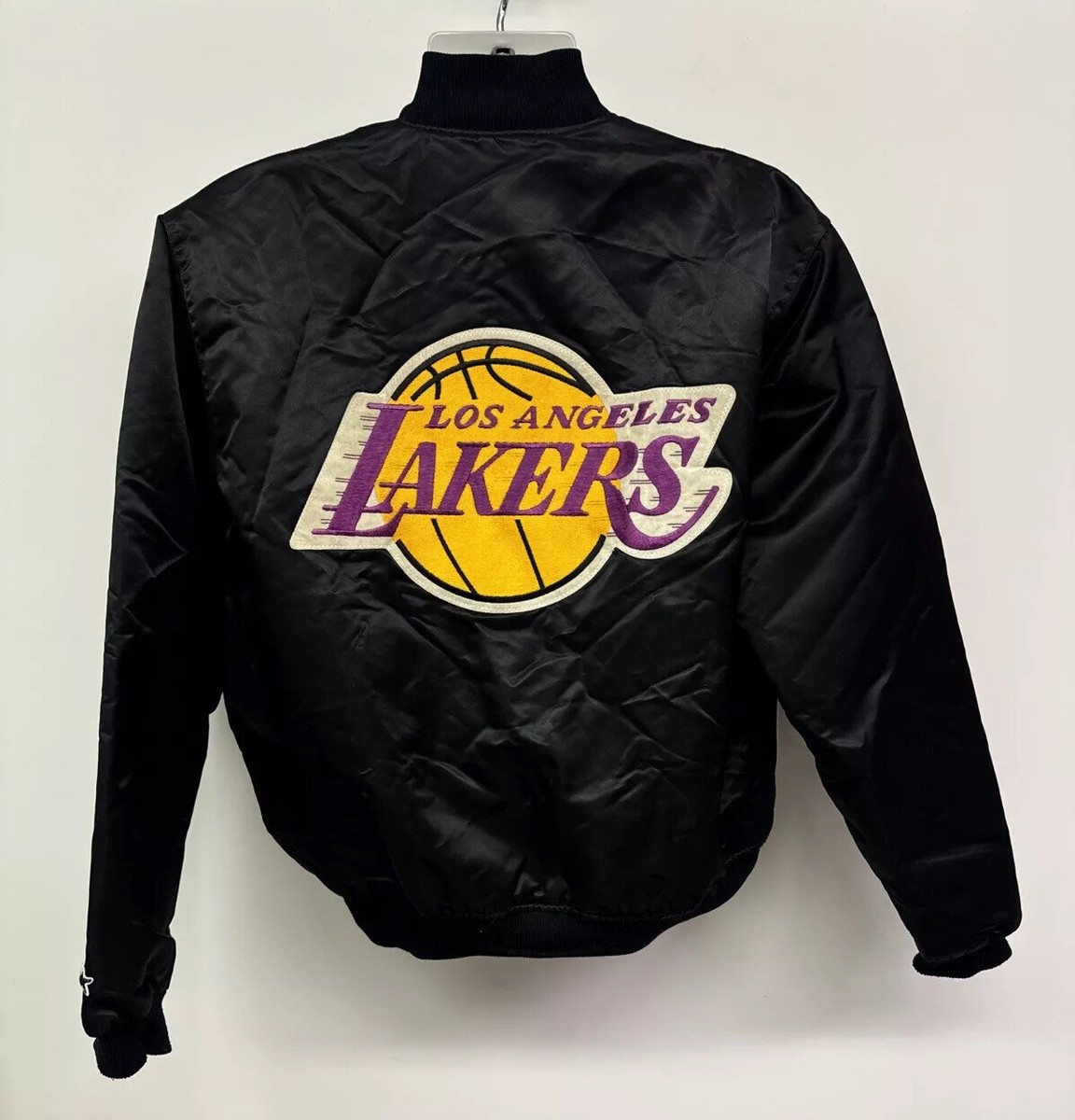 J*a様 USA製 Lakers Starter スタジャンNBA 90's Los Angeles Lakers Starter Jacket 90's Yellow Vintage Satin
