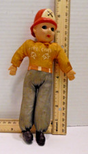 VTG 1950  s or 60  s Straw Filled Fire Chief Doll-Fire Chief-Made in Japan