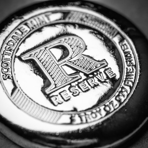 5 oz RESERVE Silver Button Round by Scottsdale Mint .999 Fine Silver #A655 - Picture 3 of 9