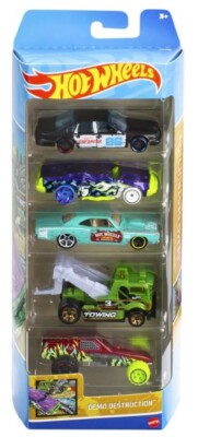 HOT WHEELS 5 Car Pack - Demo Destruction / NEW - BOXED