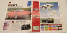BMW Z1 Roadster 1989-1992 1st Gen Z-Series Sports Car IMP HOT CARS Brochure