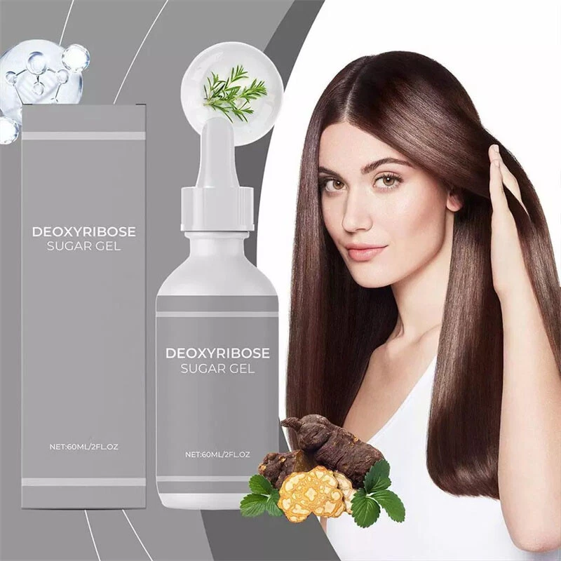 Gel de azúcar desoxirribosa 5 piezas crecimiento del cabello, suero desoxirribosa para la pérdida del cabello 60 ml Foto 3 de 4