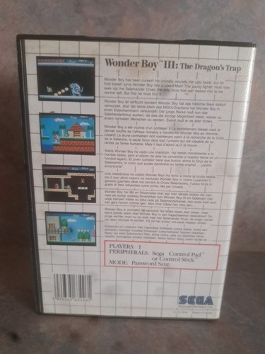 (Case And Manual Only)Wonder Boy 3 The Dragons Trap Video Game Sega - Picture 2 of 3