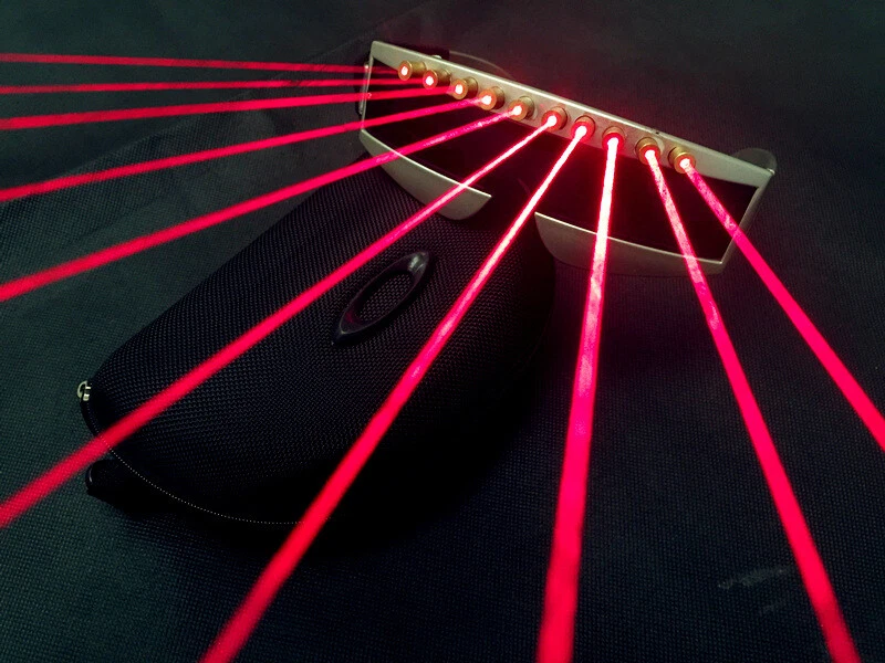 LED Laser Lighting Glasses Light Up DJ Party Cosplay Glasses Rave Dancing Prop  - Image 3 of 4