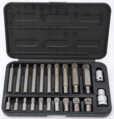 22-teiliges Set SPLINE 30 75 mm Steckschlüsselsatz XZN M4 M5 M6 M8 M9 M10 M12...
