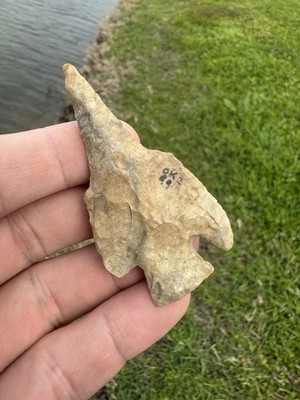 Rare Native American Oklahoma Bird Drill Arrowhead Point 
