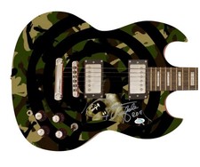 Zakk Wylde Black Label Society Signed Autographed Photo Guitar ACOA