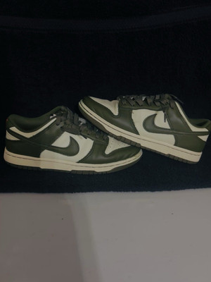 Nike Dunk Low Green/White Colorblock Leather Lace-Up Low Top Sneaker IH0245-113