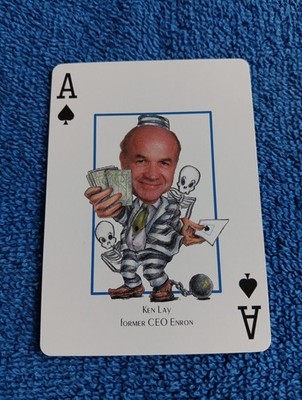 Ken Lay Card Wall Street Most Wanted Hero Decks Playing Card Rare CEO Enron