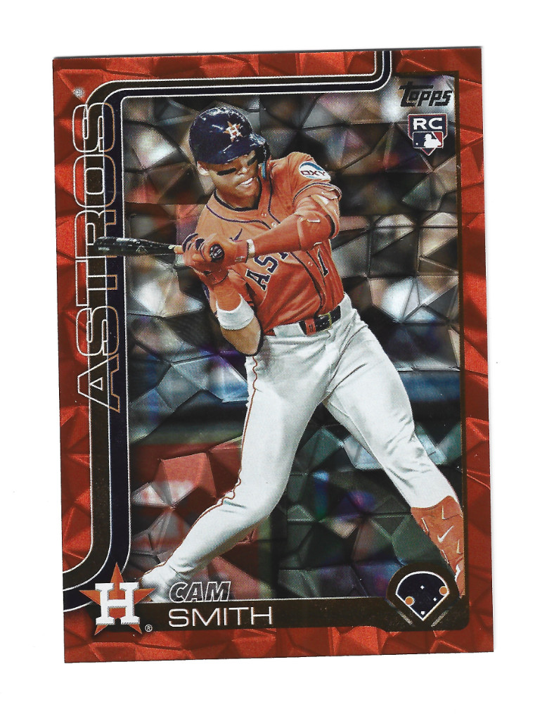 2025 Topps Update Series Cam Smith RC #US298 Orange Diamante Parallel #08/25