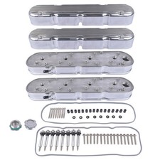 Aluminum Polished Valve Covers JM8082-2P Fits for Chevy Small Block V8 GEN III/I