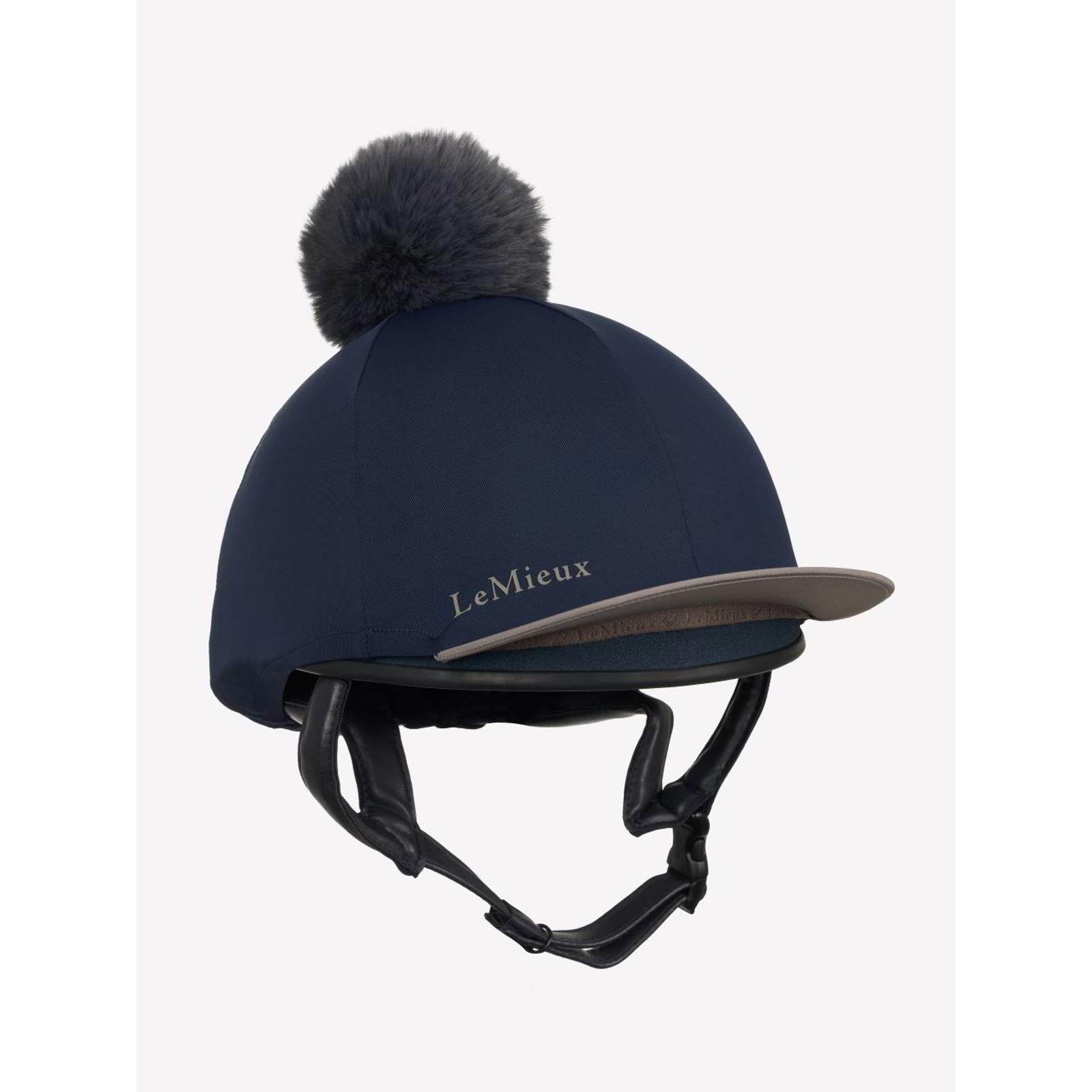 LeMieux Classique Pom Hat Silk Navy