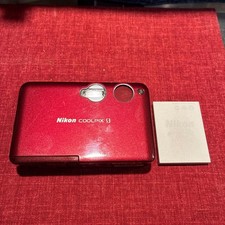 Nikon COOLPIX S3 Red Compact Digital Camera with Charger and Battery Included