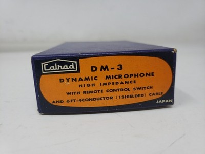 Calrad DM-3 Japan High Imp, Dynamic Vintage Microphone Pre-Owned