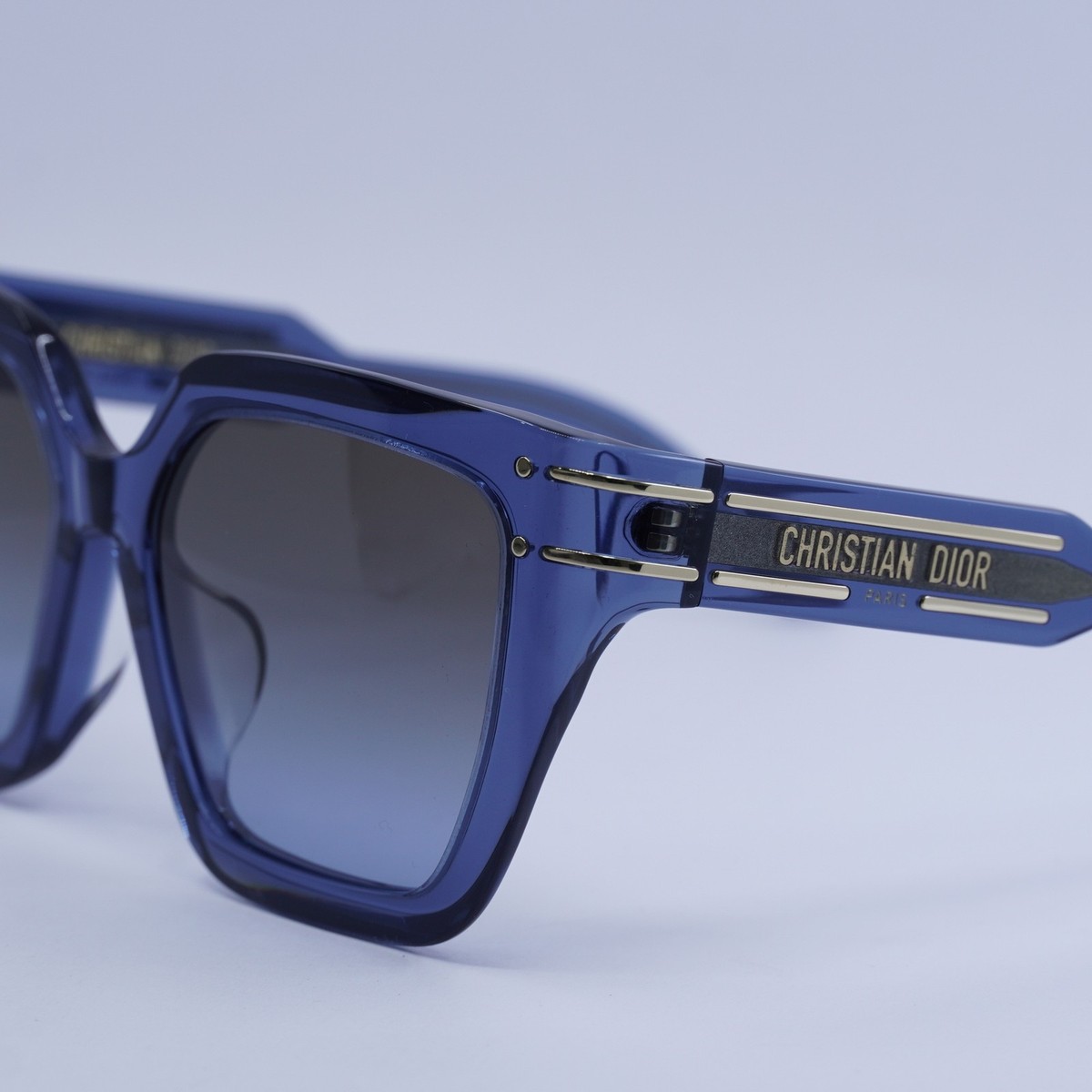 Dior DIORSIGNATURE S10F 30F2 Shiny Transparent Blue/Bordeaux  display picture 1