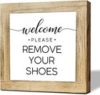 Please Remove Your Shoes Off Front Door Sign, Farmhouse Furniture Home Sign 1