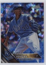 2016 Topps Box Set Chrome Sapphire Edition /250 Yordano Ventura #296 0j53
