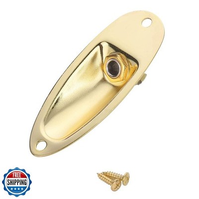 XIYANGJUAN Gold Guitar Input Jack Boat Style 1/4'' Loaded Guitar Output Jack S