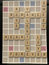 For Someone Special Valentine's Day Greeting Card w/Envelope (Scrabble Board)