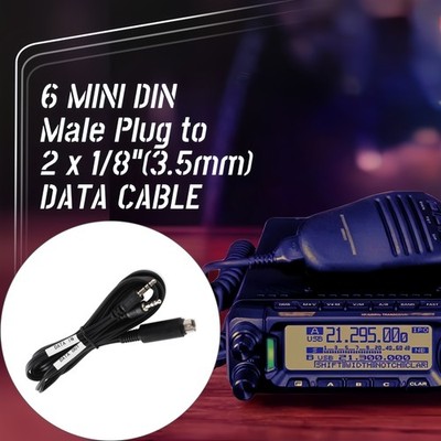 6 Mini DIN Male Plug For Digital Modes FT8/FT4/JT65/PSK Audio Interface DC-11F