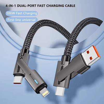 Multi Ladekabel 3 in 1 Samsung Handy USB Typ-C Micro i Phone Schnell Huawei 2m
