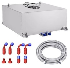 20 Gallon Aluminum Fuel Cell Gas Tank Kit W Cap Sender Fuel Line