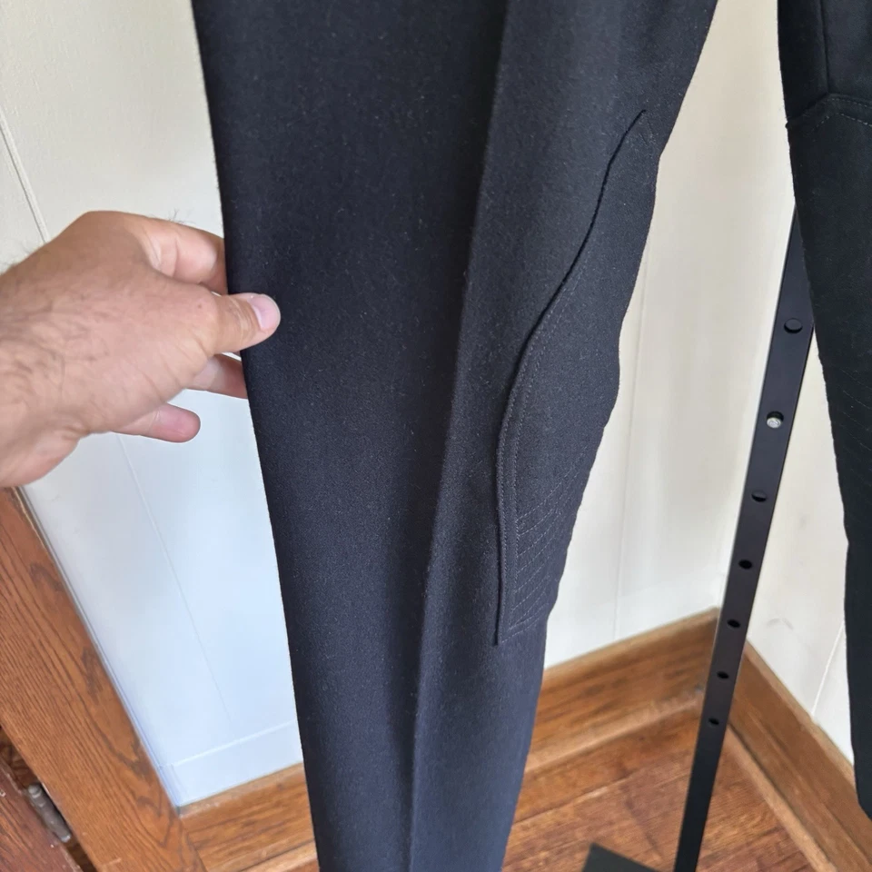 Vtg Polo Ralph Lauren Men 32x32 Black Wool Cashmere Blend Button Fly Chino Pants - Image 3 of 4