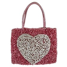 Borsa a mano ANTEPRIMA party cuore filo rosa x argento donna