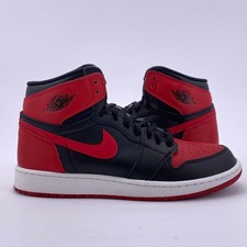 Air Jordan GS 1 Retro High "BRED" 2016 - Size 7Y - 575441 001 5487-31 