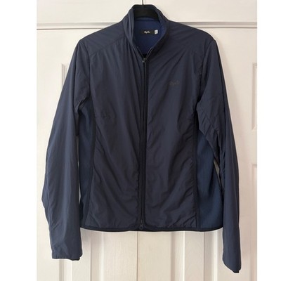 Rapha Mens Insulated Brevet Cycling Jacket Navy Blue Full Zip Size Medium