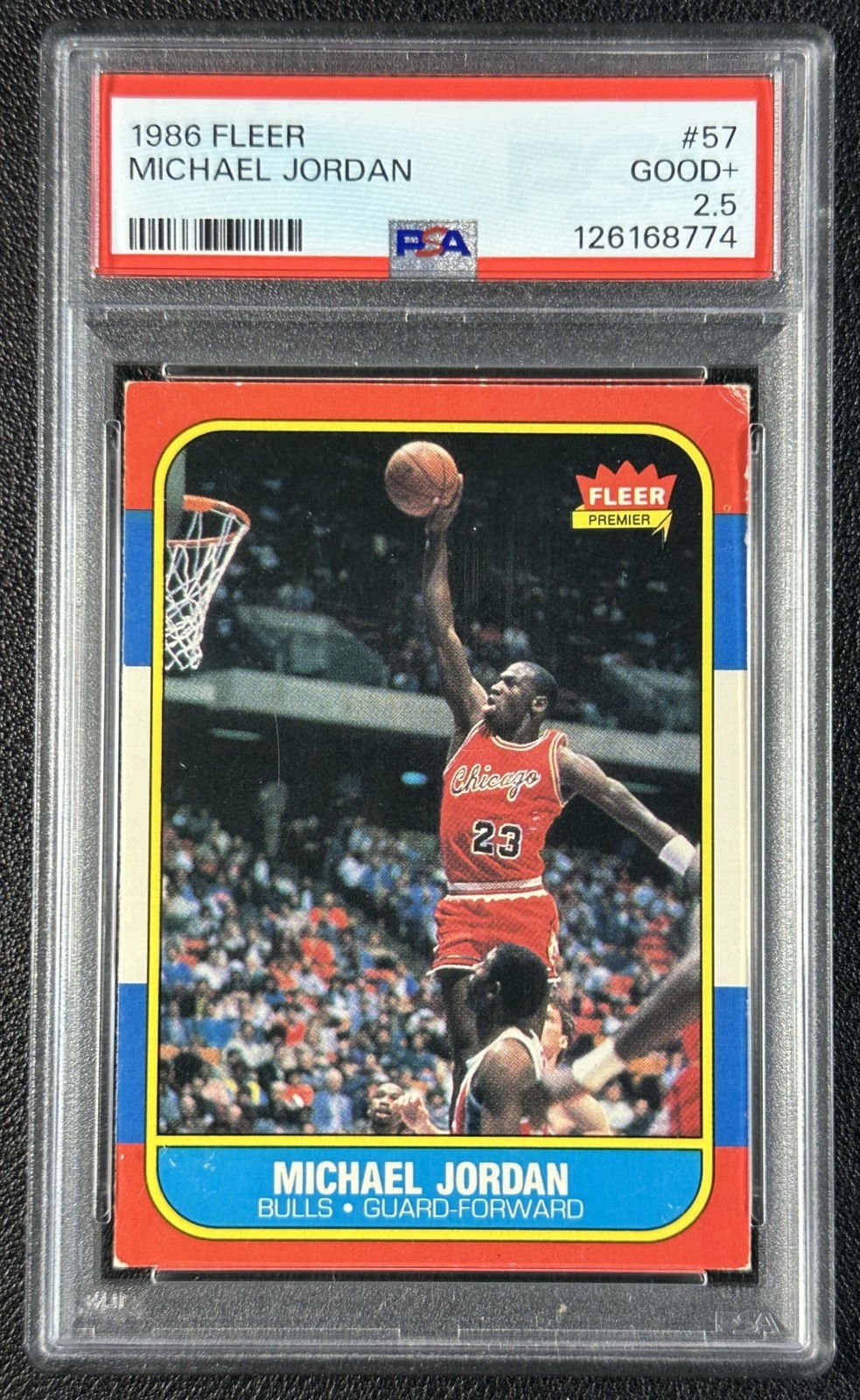 MICHAEL JORDAN PSA 2.5 1986-87 FLEER #57 ROOKIE RC BULLS 8774