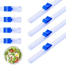 Plastic Wrap Slide Cutter, 4 Pcs 13 Inch Wrapping Paper Cutter Slider Wrap Di...