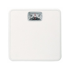 Taylor 20004014EXP White Square Mechanical Bath Scale - Quantity 1
