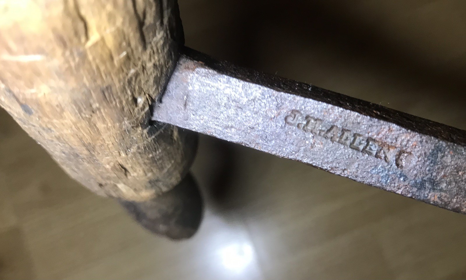 2 Antique Wood T Handle Auger Drill Vintage Farmhouse Barn Tool Cabin Decor Art